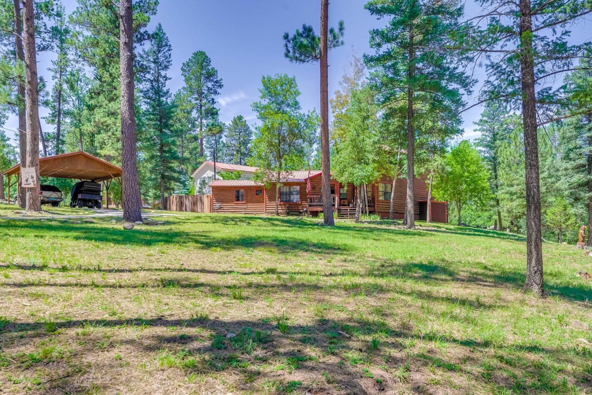 Unique Bear Country Cabin In Ruidoso With Hot Tub! Kültér fotó